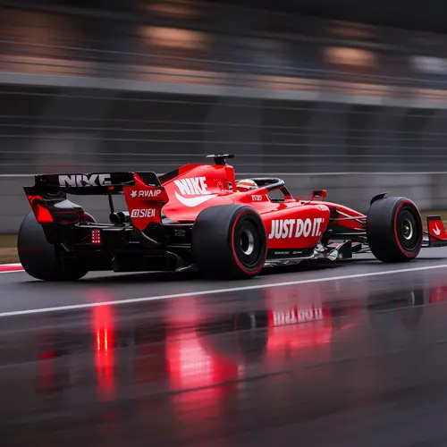 Nike F1 Car in Red and Black - Just Do It