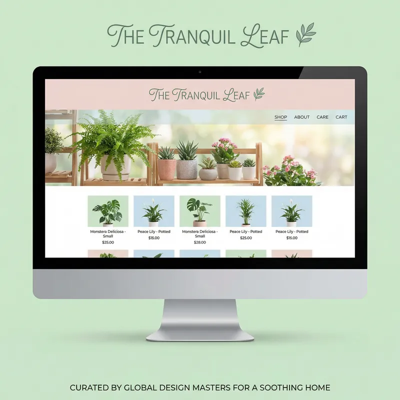 Botanical E-Commerce Shop: Dreamy Plant & Flower Emporium