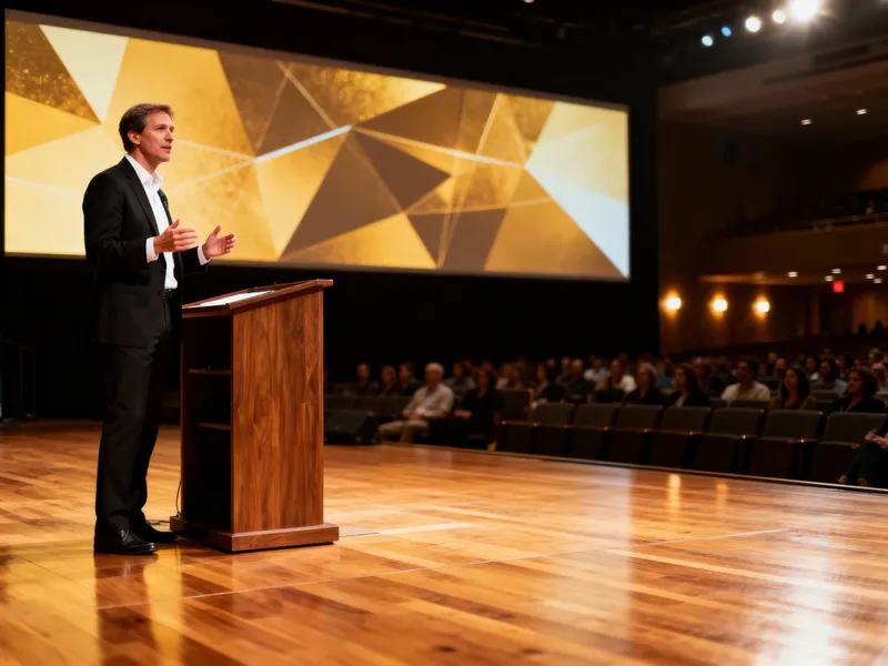 Realistic Keynote Speaker Photos