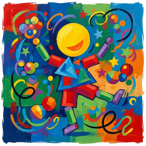 Abstract Child Art: Innocent Joy & Exploration