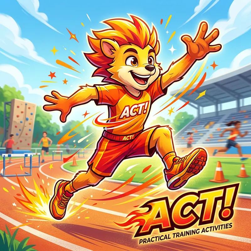 Dynamic Mascot Design for Practical Training Activities