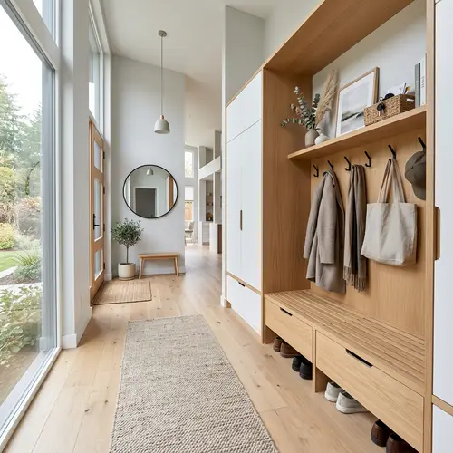 Modern Scandinavian Drop Zone Design Ideas