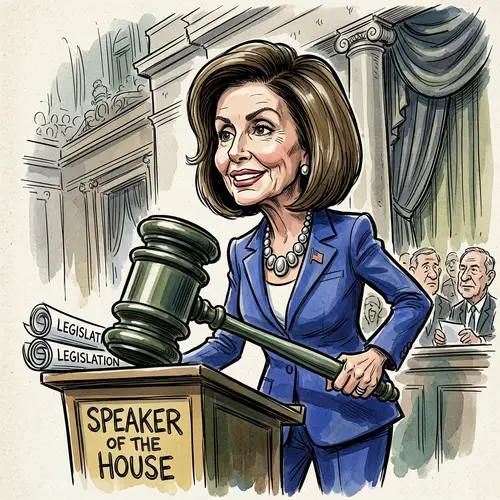 Nancy Pelosi Caricature Art