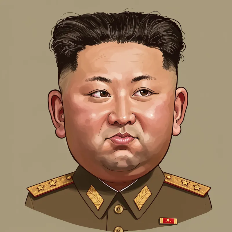 Humorous Kim Jong Un Caricature Fun