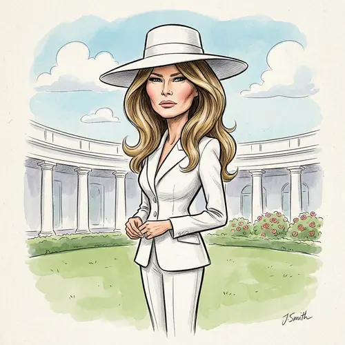 Melania Trump Caricature Artwork