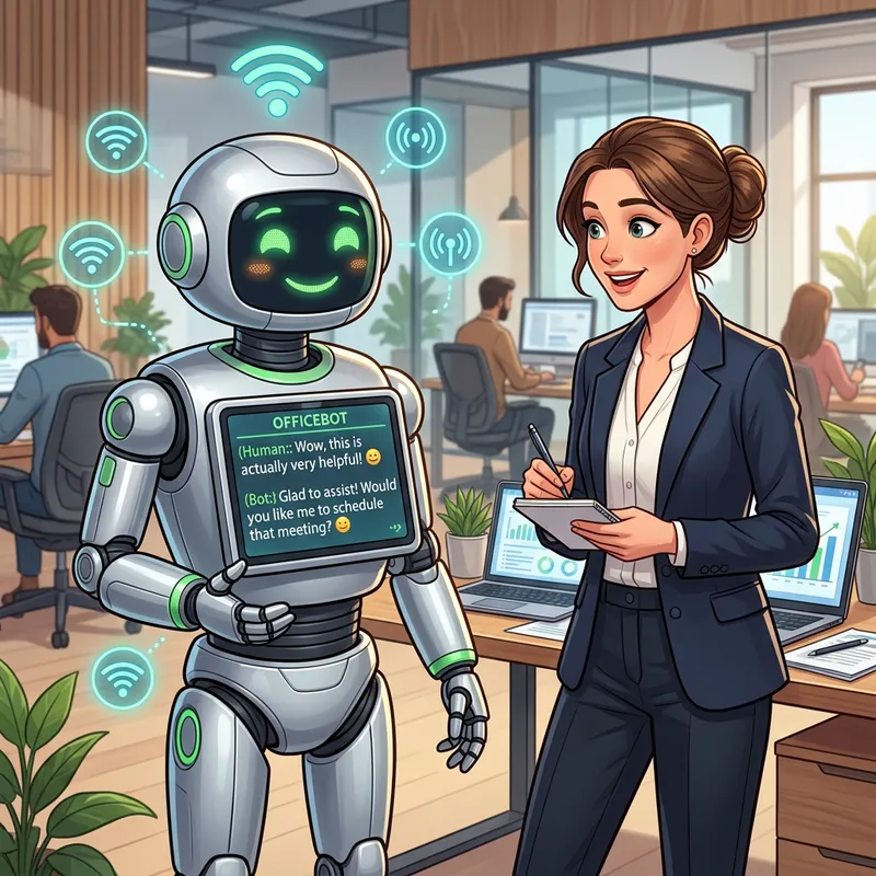 Modern Chatbot: AI Conversations for a Tech-Savvy Workspace