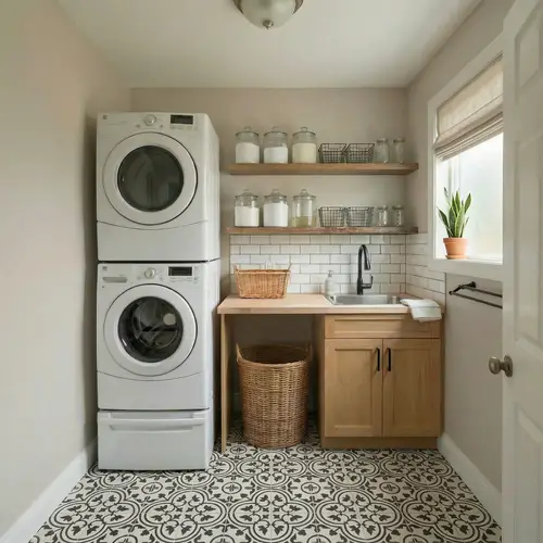 Stylish Kitchen Makeover: Floating Shelves & Plants