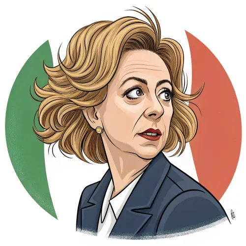 Giorgia Meloni Caricature Art
