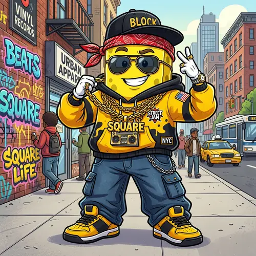 Animated Gangster Character in Hip Hop Style | SpongeBob