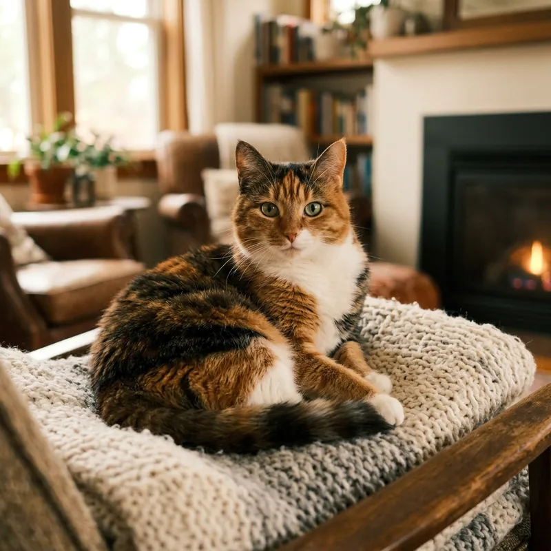 Gatto - Medium-Sized Domestic Cat with Lush Fur