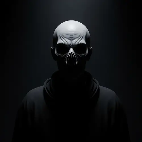 Eerie Humanoid Shadow Entity in Lovecraftian Horror