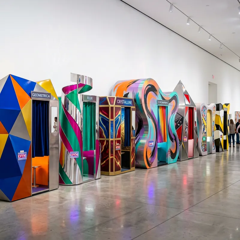 Photo Booths in Modern Abstract Art Style