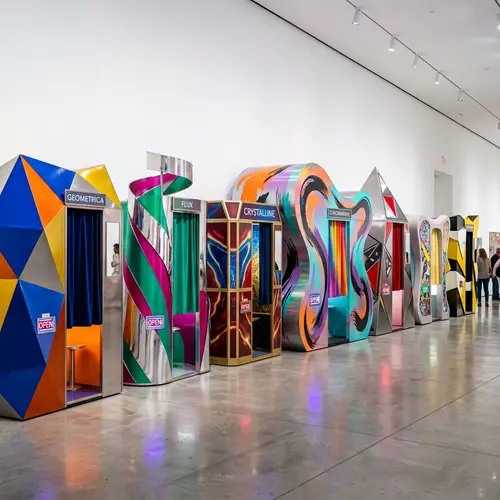 Eclectic Photo Booths in Modern Abstract Art Style