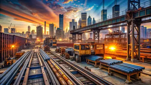 Los Angeles Steel Market: Vibrant Industrial Photography