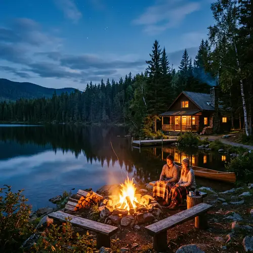 Tranquil Lake Cabin with Bonfire | Peaceful Retreat