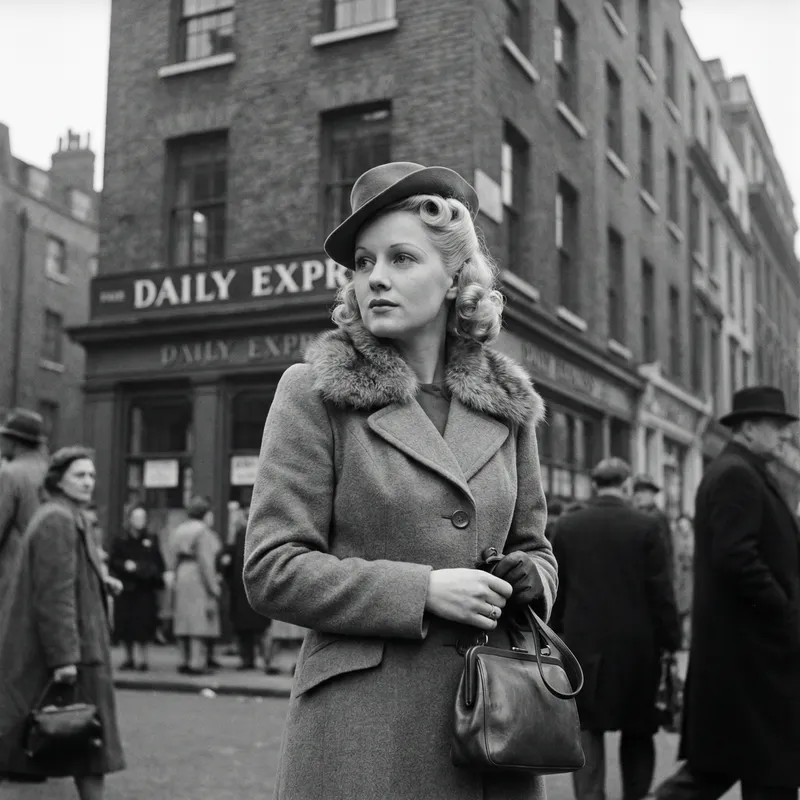 Blonde Woman in 1939: A Vintage Portrait