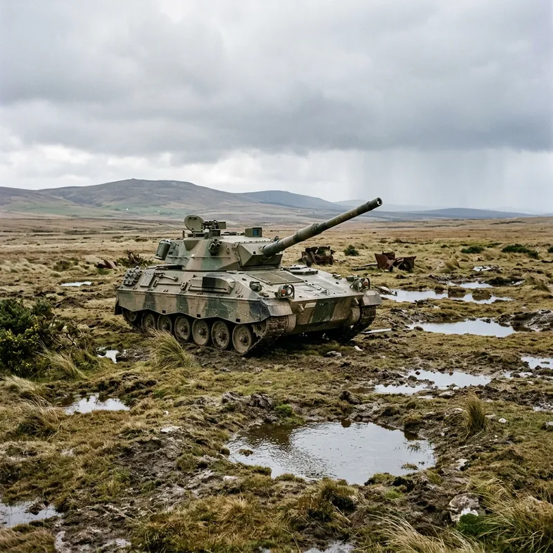 Argentinian Tank in Malvinas Conflict Argentinian Tank in Malvinas Conflict