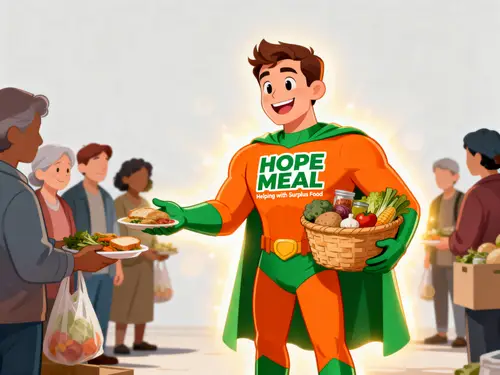 Hope Meal Mascot: Fighting Hunger with Surplus Food