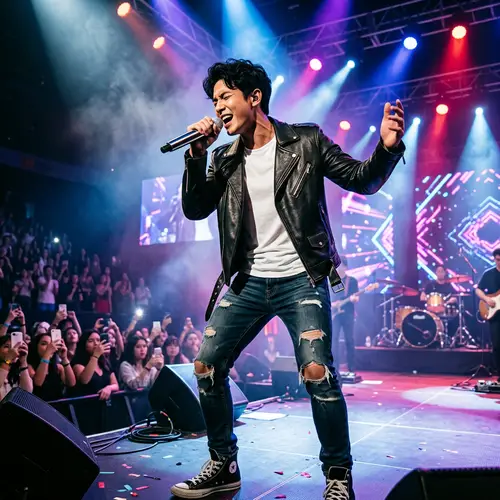 Talented Male Singer on Stage | Vocal Performer