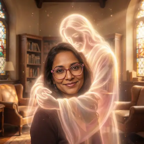 Divine Embrace and Gentle Light | Celestial Atmosphere