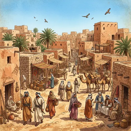 Jahiliyyah Era Illustration: Pre-Islamic Architecture & Culture