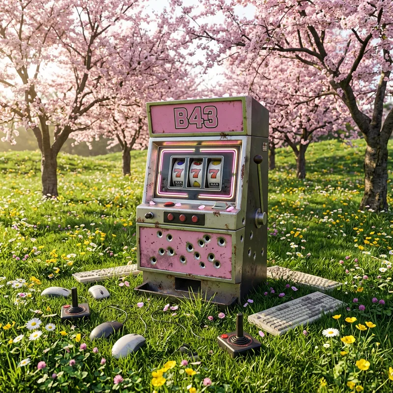 Spring Meadow Slot Machine: Neon Lights, Sakura Trees & Tech Gear