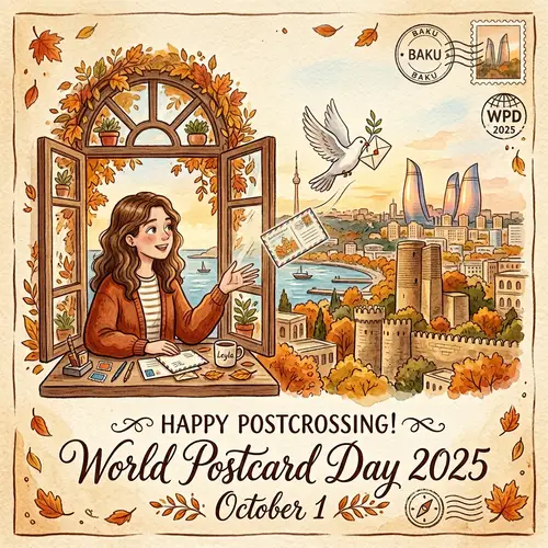 Postcrossing Postcard Design for World Postcard Day 2025
