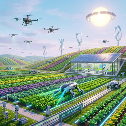 Futuristic Smart Farming: Advanced Technology and High Tech Agriculture