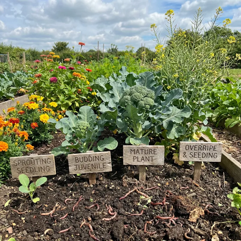 Broccoli Growth Stages in Garden Setting | Maturity Progression
