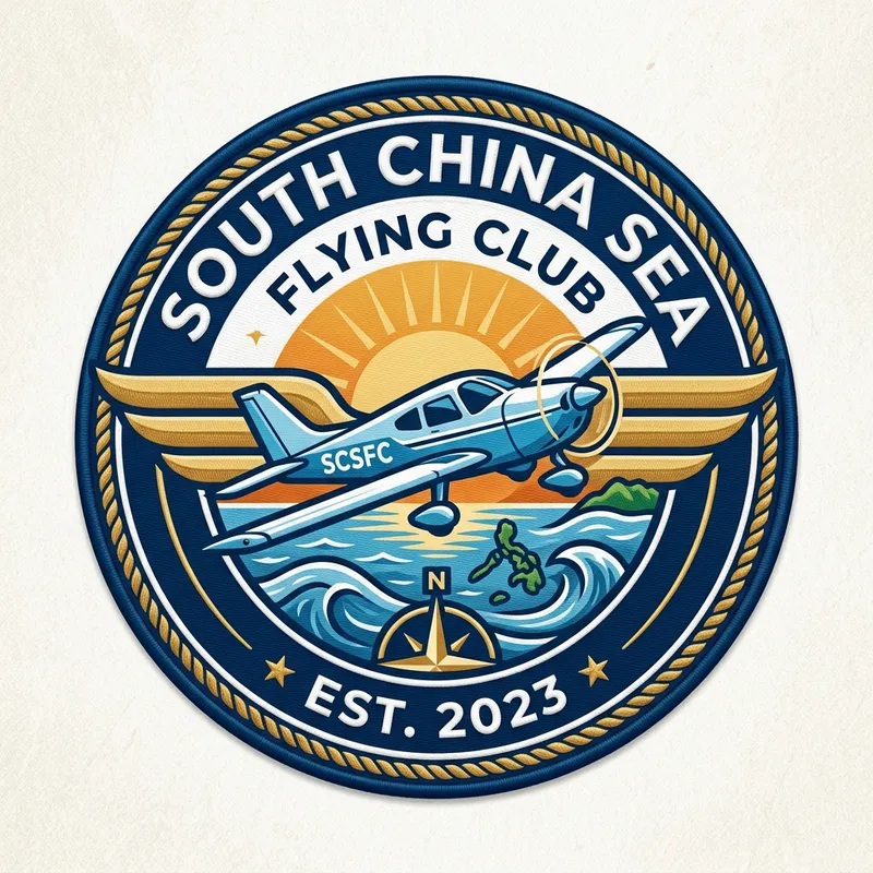 South China Sea Flying Club Logo Design