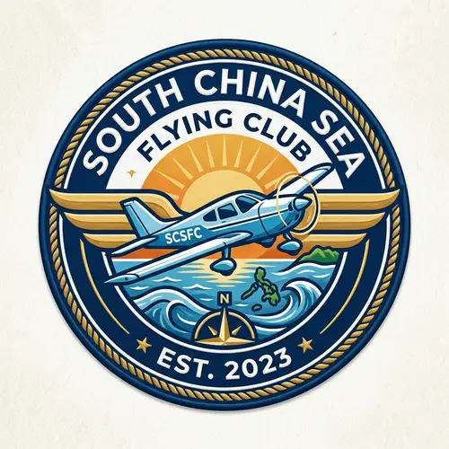 South China Sea Flying Club Logo Design