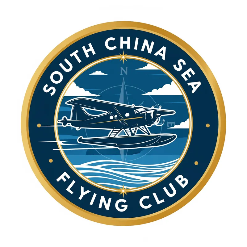 South China Sea Flying Club Logo Design