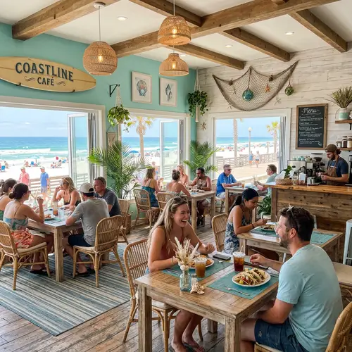 Beach-Themed Café Dining Room