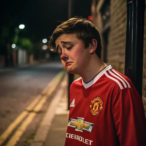 Sad Manchester United Fan: Emotions Revealed