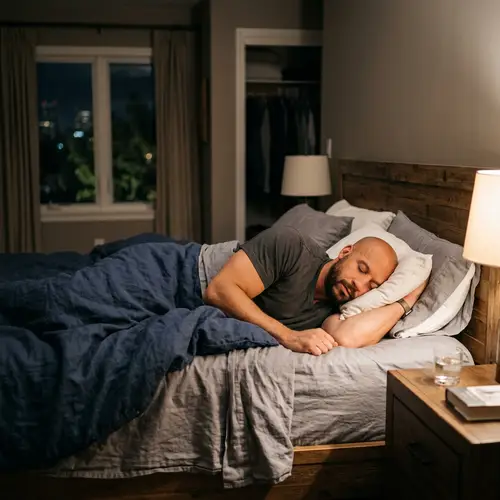 Vin Diesel Relaxing Alone on Bed - Exclusive Photo