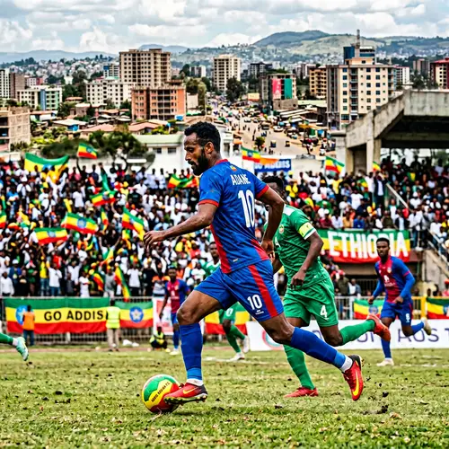 Professional Soccer Player in Addis Ababa | Documentary-Style Photography