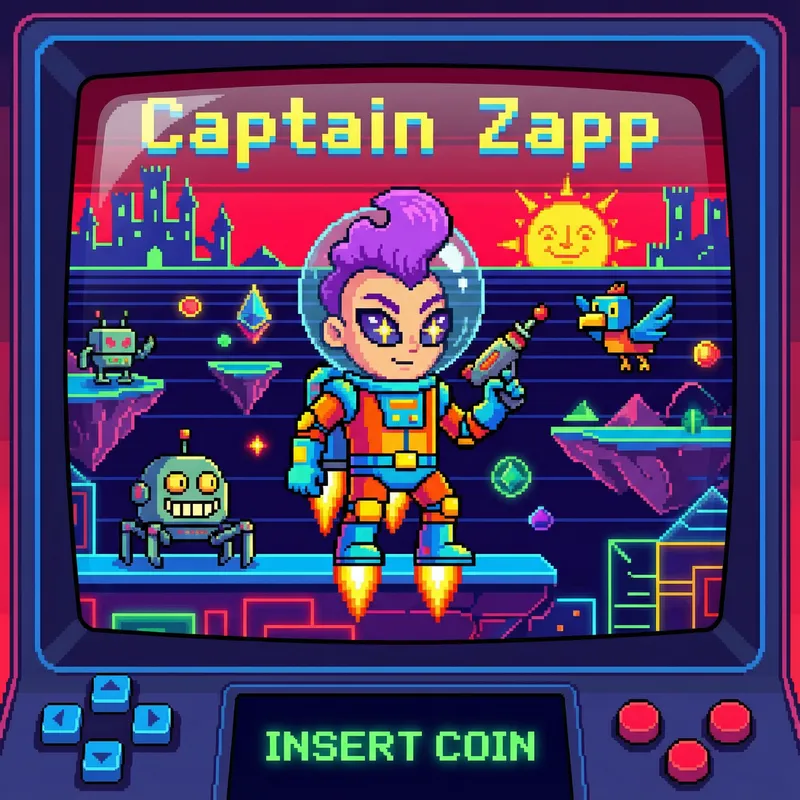 Original 1980s Inspired Video Game Character Original 1980s Inspired Video Game Character