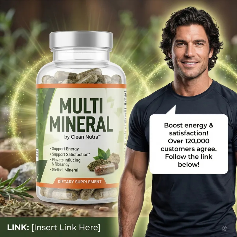 Boost Muscle Mass, Hair Health & Testosterone Levels with Multi Mineral by Clean Nutra