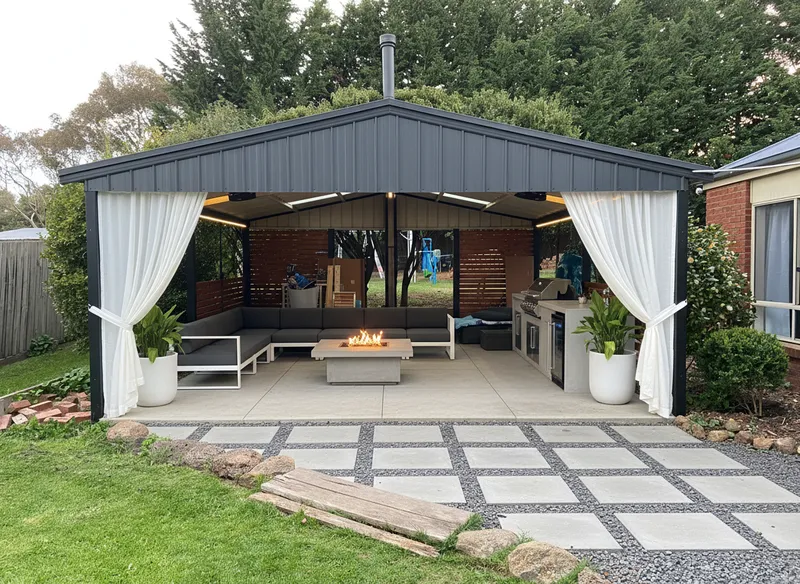 Modern Outdoor Entertainment Area Design Ideas