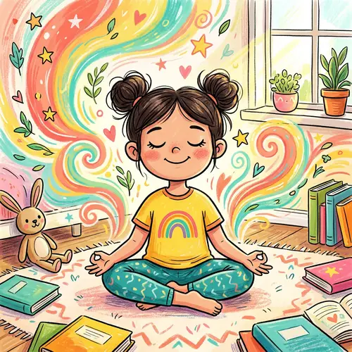 Daily Meditation for Children: Bright & Blissful Illustration