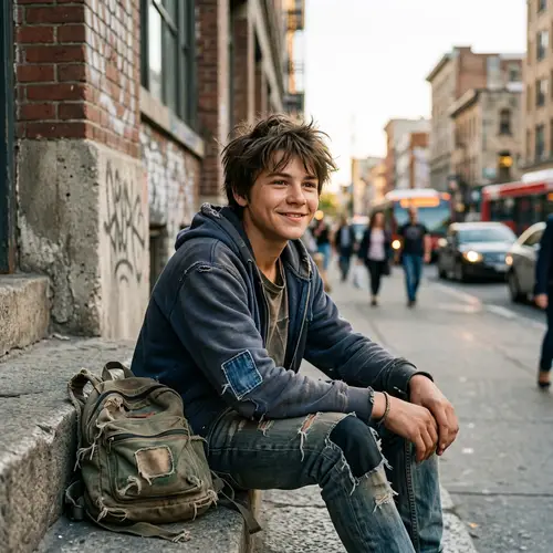 Sympathetic Portrait of a Resilient Fifteen-Year-Old Boy