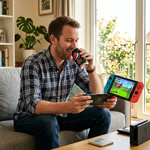 Engaging Virtual Golf Game with Pepsi Max Break – Nintendo Switch Fun
