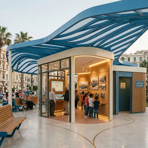 Nostalgic Architectural Pavilion Design in Alexandria