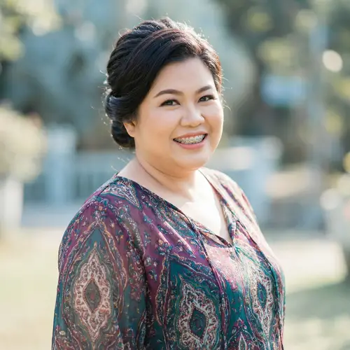 Plus Size Woman Smiling with Braces - Confidence in Style