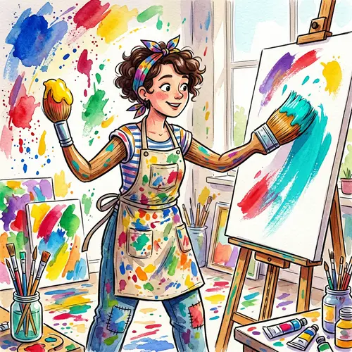 Colorful Painter Illustration | Unique Artwork