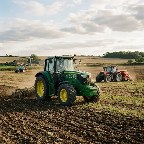Tractors in a Field: Agriculture's Backbone