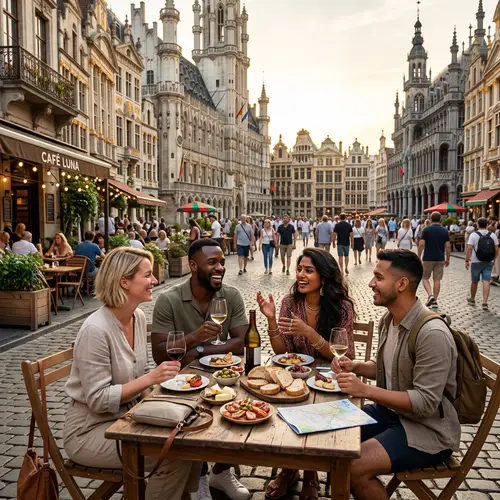 Adventurous Travelers in Historical City | Cultural Diversity