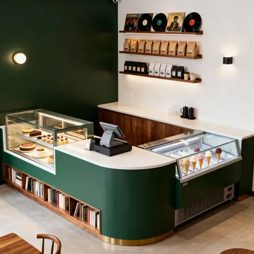 Modern Cozy Café Bar Design with Minimal Aesthetic