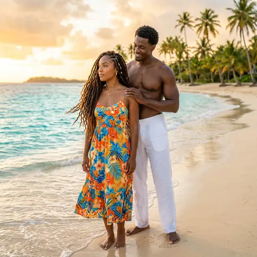 Tropical Romance: A Stunning Beach Scene