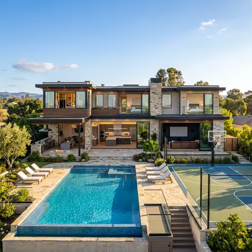 Luxurious 5-Bedroom House with Pool, Basketball Court, Home Cinema & More